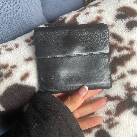 Bulgari Black Leather Wallet